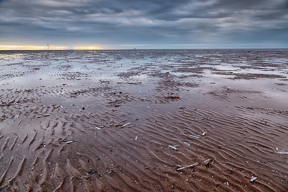 Sunset over Southport Shells